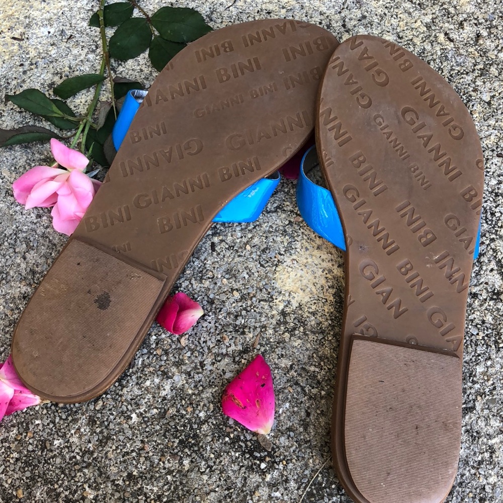 GIANNI BINI CABO FLIP FLIPS SIZE 6 1/2 Blue slides - Picture 4 of 5